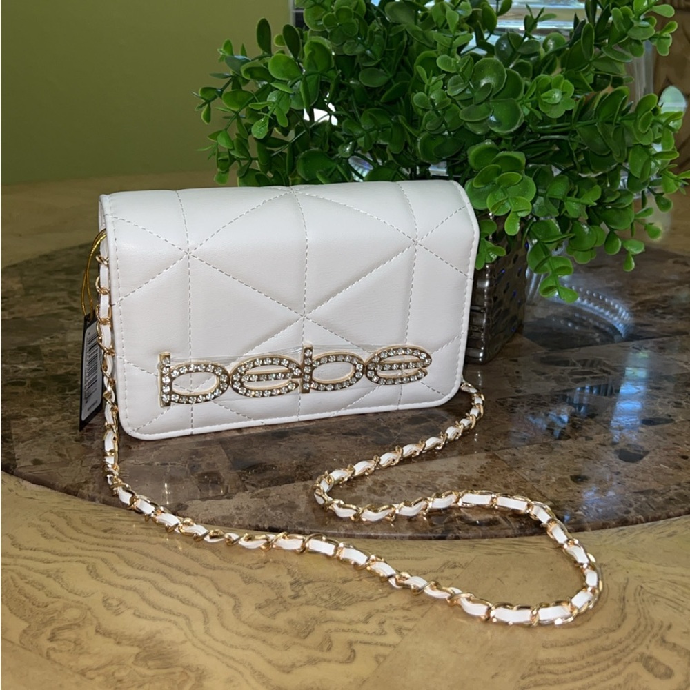 Bebe Pink Crystal Embellished Crossbody Bag - Picture 2 of 14